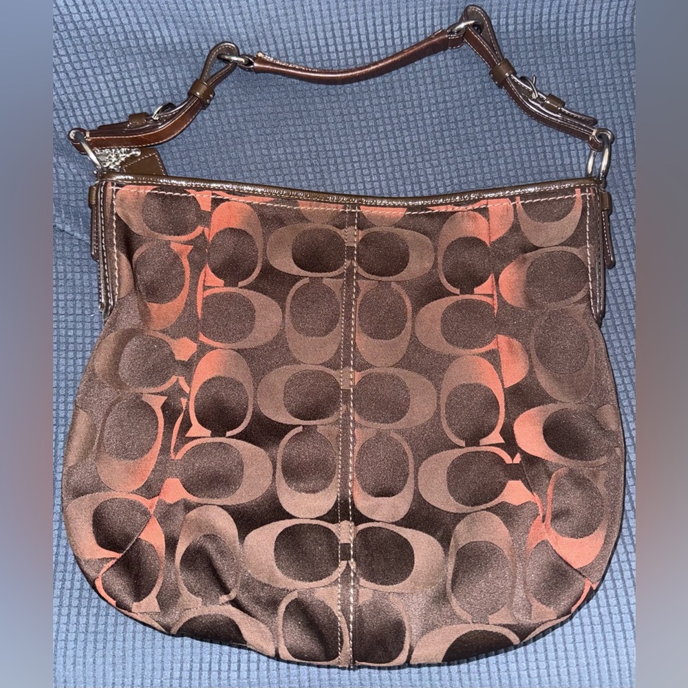 Brown and Tan Designer Shoulder Bag ‼️SOLD‼️ - Picture 3 of 7